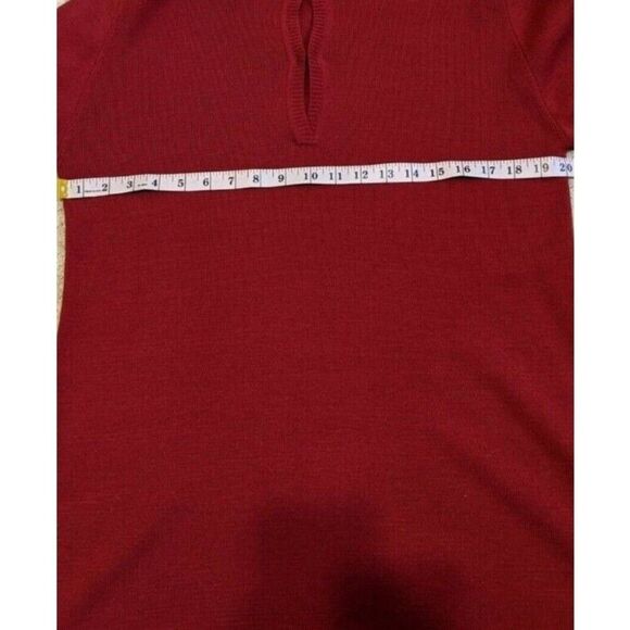 Pringle of Scotland Vintage Women Sweater Tunic Pure Wool Knit Hook & Eye Large - Picture 7 of 13